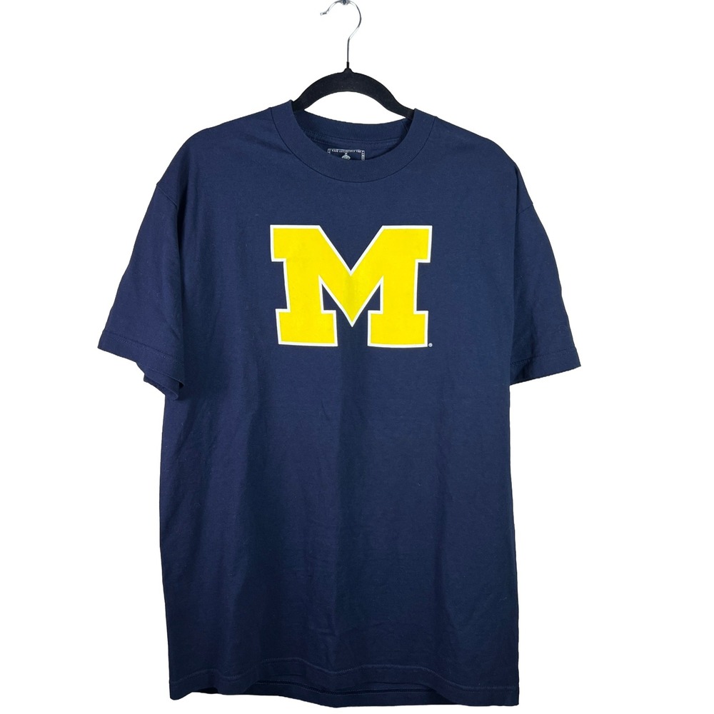 Foot Locker Michigan Wolverines T-Shirt Y2K Men's L Blokecore Streetwear